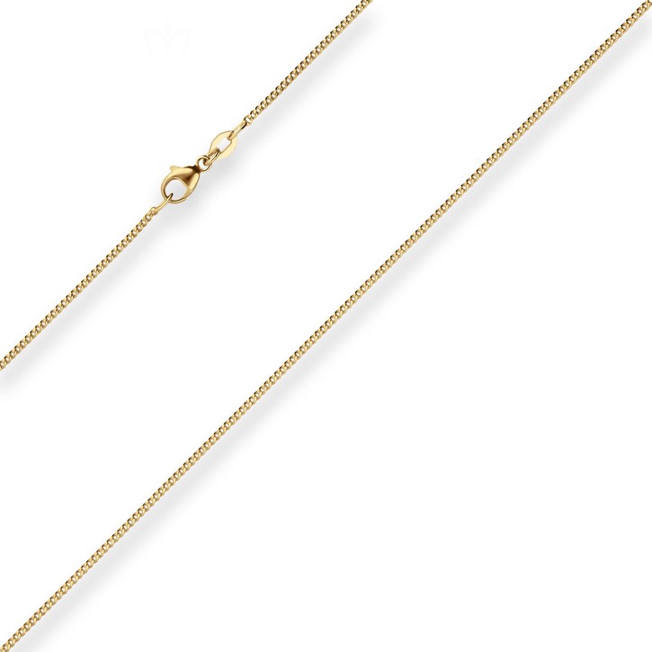 1.4mm Panzerkette aus 585 Gelbgold 70cm