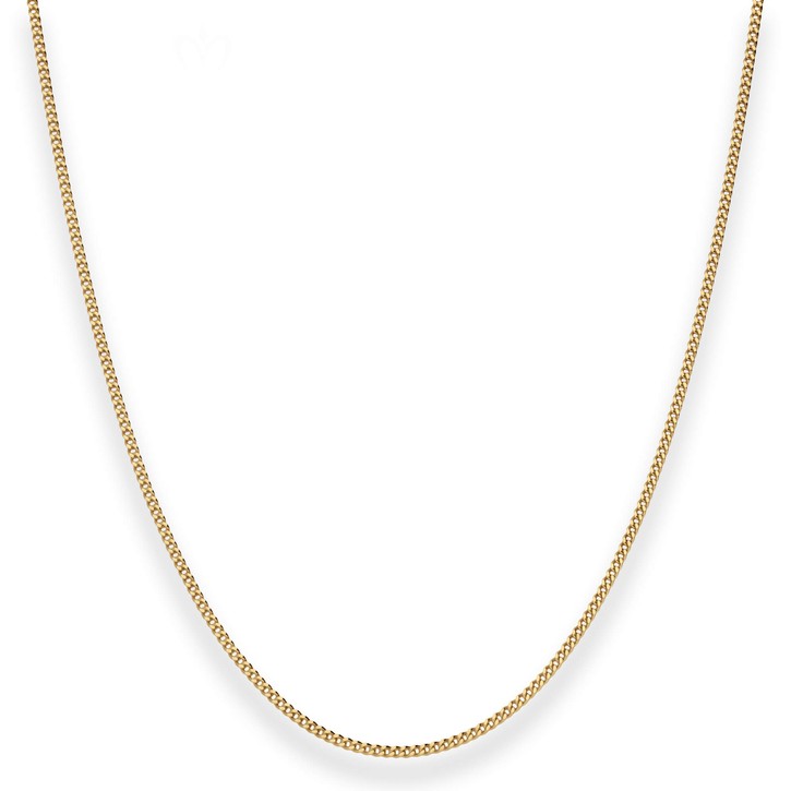 1.4mm Panzerkette aus 585 Gelbgold 70cm
