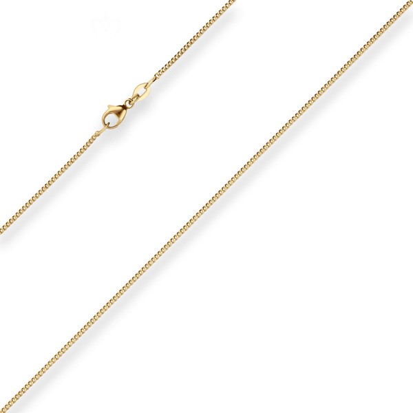 1.4mm Panzerkette aus 585 Gelbgold 70cm