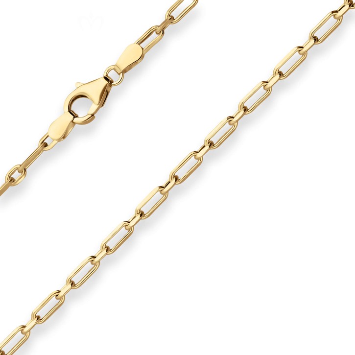 2.7mm Fantasiekette aus 585 Gelbgold 42cm