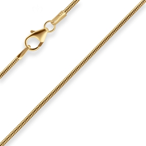1,2mm Schlangenkette Goldkette Collier Halskette aus 585 Gold Gelbgold 45cm 1,2mm Schlangenkette Goldkette Collier Halskette aus 585 Gold Gelbgold 45cm