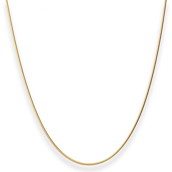 0.9mm Schlangenkette aus 585 Gelbgold 45cm