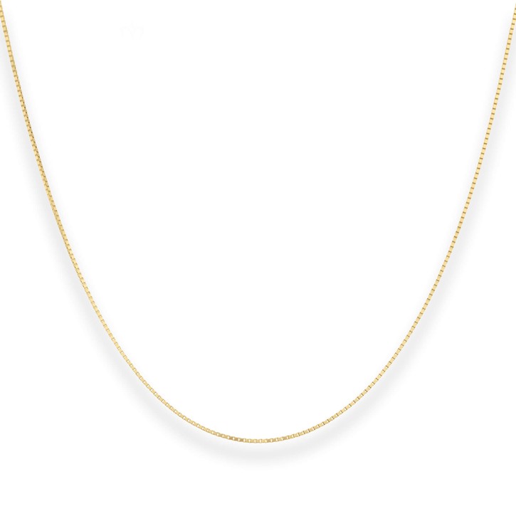 0.9mm Veneziakette aus 585 Gelbgold 45cm