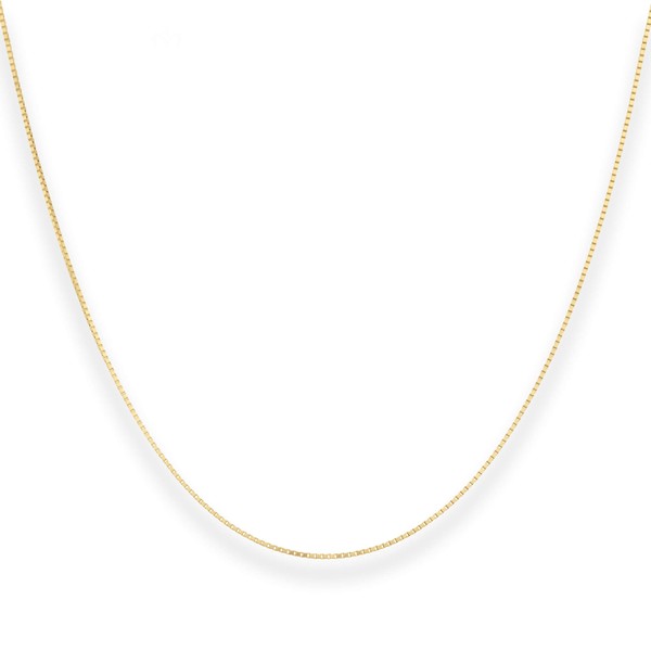 0.9mm Veneziakette aus 585 Gelbgold 45cm