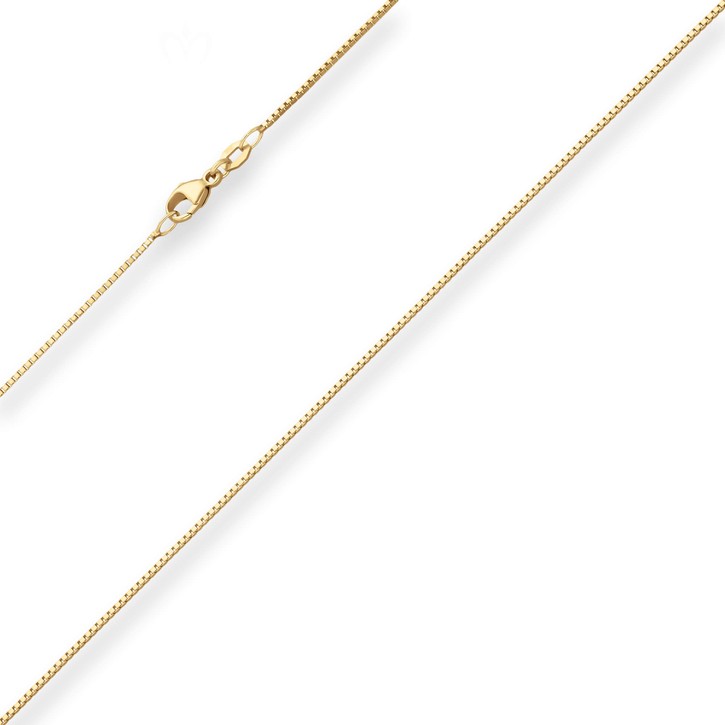 0.9mm Veneziakette aus 585 Gelbgold 45cm