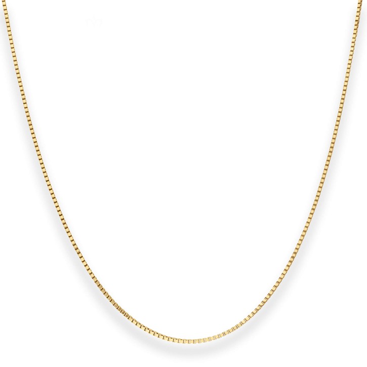 0.9mm Veneziakette aus 585 Gelbgold 45cm