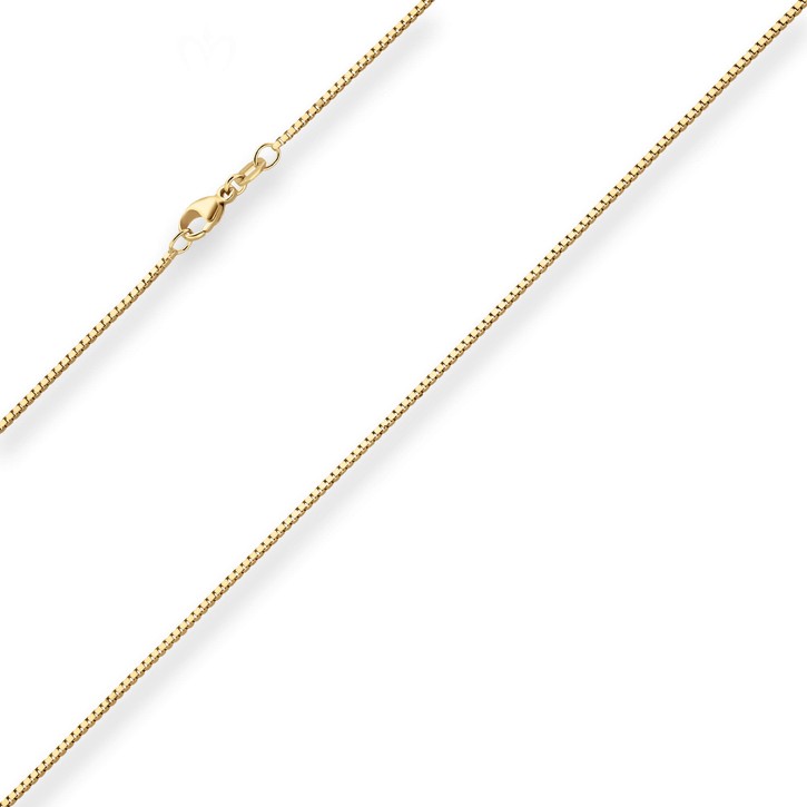 1.2mm Veneziakette aus 585 Gelbgold 45cm