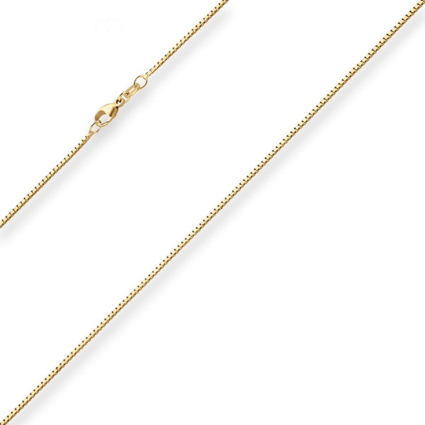 1.2mm Veneziakette aus 585 Gelbgold 45cm