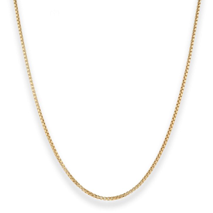 1.5mm Veneziakette aus 750 Gelbgold 65cm
