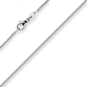 1,4mm Panzerkette Goldkette Collier Halskette aus 750 Gold Weißgold 38cm 1,4mm Panzerkette Goldkette Collier Halskette aus 750 Gold Weißgold 38cm