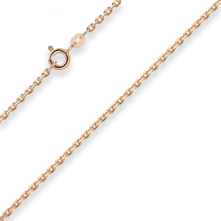 1.9mm Ankerkette diamantiert aus 585 Rotgold 45cm