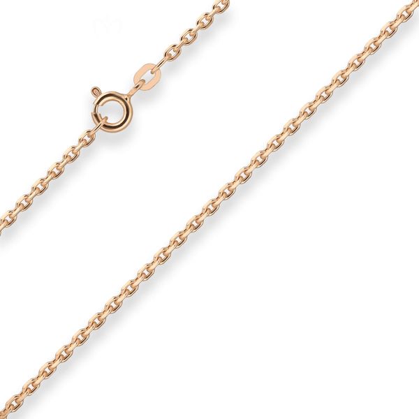 1.9mm Ankerkette diamantiert aus 585 Rotgold 45cm