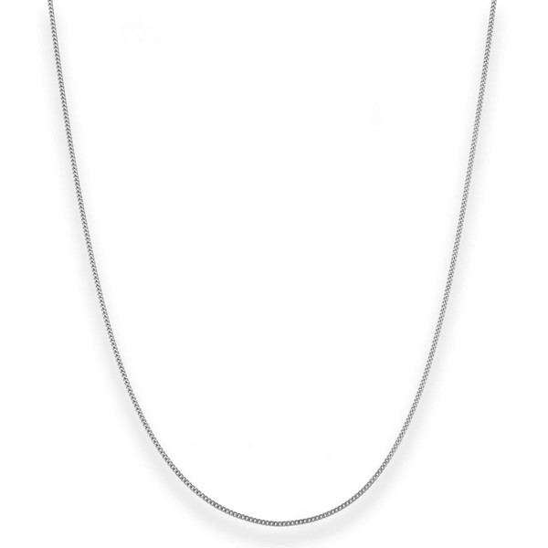 1.1mm Panzerkette aus 375 Weißgold 50cm
