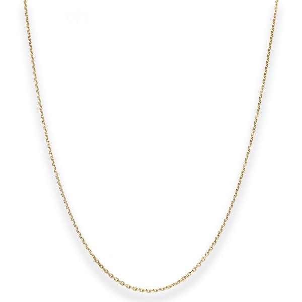 1.3mm Ankerkette diamantiert aus 585 Gelbgold 55cm