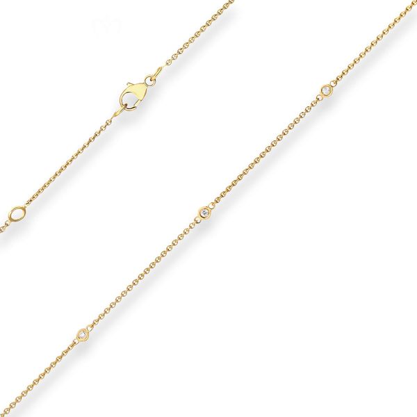 Rund-Ankerkette aus 375 Gelbgold 45cm