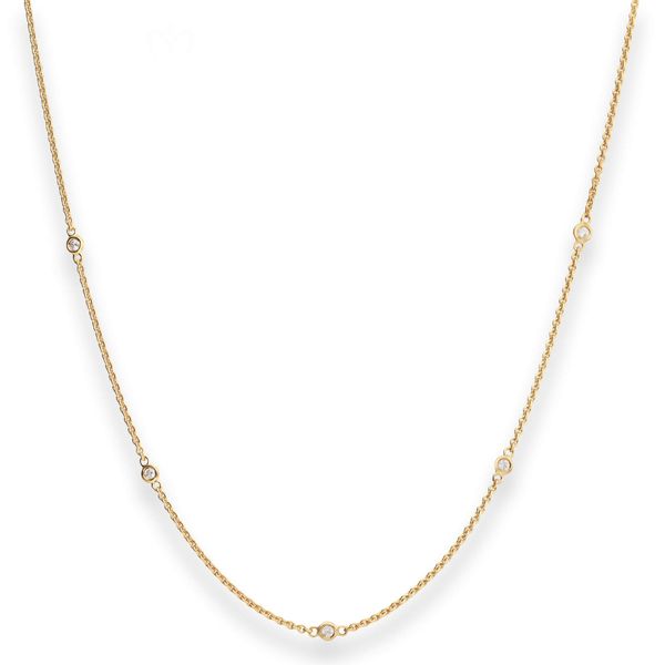 Rund-Ankerkette aus 375 Gelbgold 45cm