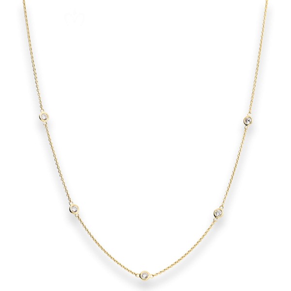 Rund-Ankerkette aus 375 Gelbgold 45cm