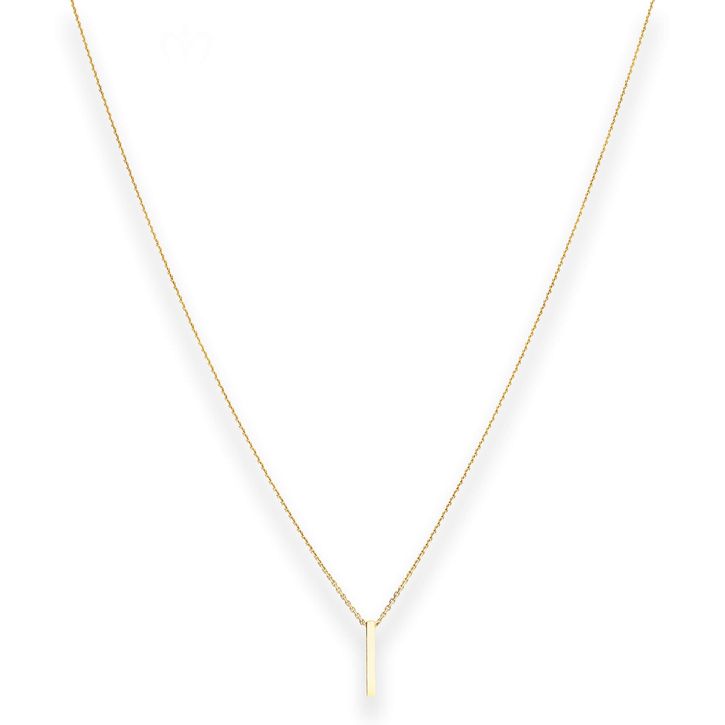 0.5mm Fantasiekette Stäbchen aus 375 Gelbgold 42cm