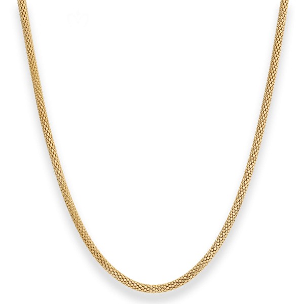 3mm Himbeerkette aus 585 Gelbgold 45cm