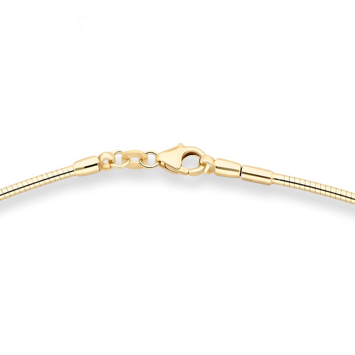 1.5mm Halsreif Tondakette Omegareif aus 585 Gelbgold 42cm