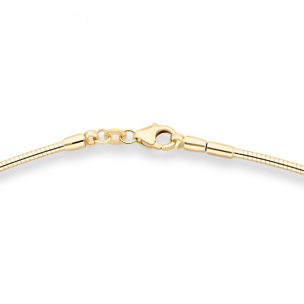 1.5mm Halsreif Tondakette Omegareif aus 585 Gelbgold 42cm