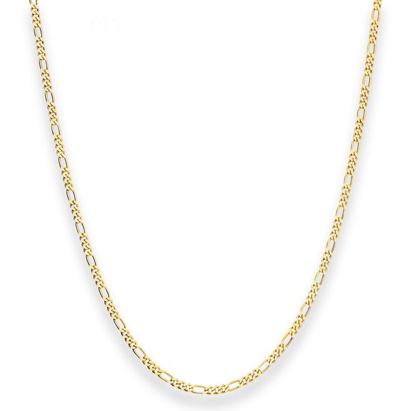 2.2mm Figarokette diamantiert aus 585 Gelbgold 40cm
