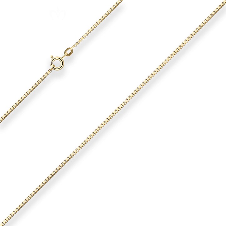 1.4mm Veneziakette aus 333 Gelbgold 60cm