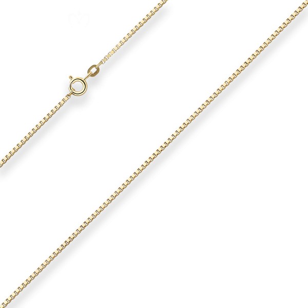 1.4mm Veneziakette aus 333 Gelbgold 60cm