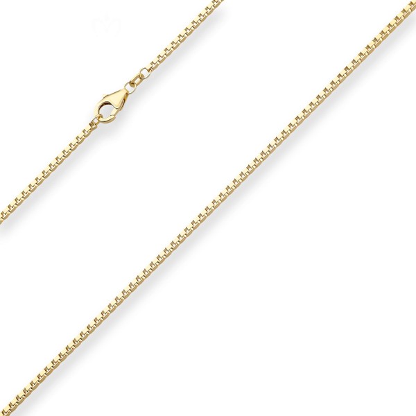1.8mm Veneziakette aus 585 Gelbgold 55cm