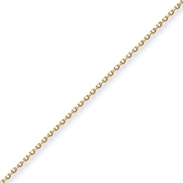 1.3mm Ankerkette diamantiert aus 333 Gelbgold 40cm