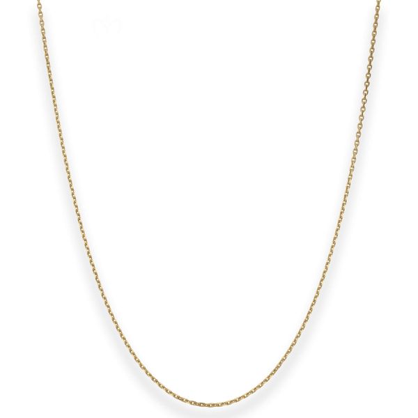 1.3mm Ankerkette diamantiert aus 333 Gelbgold 40cm