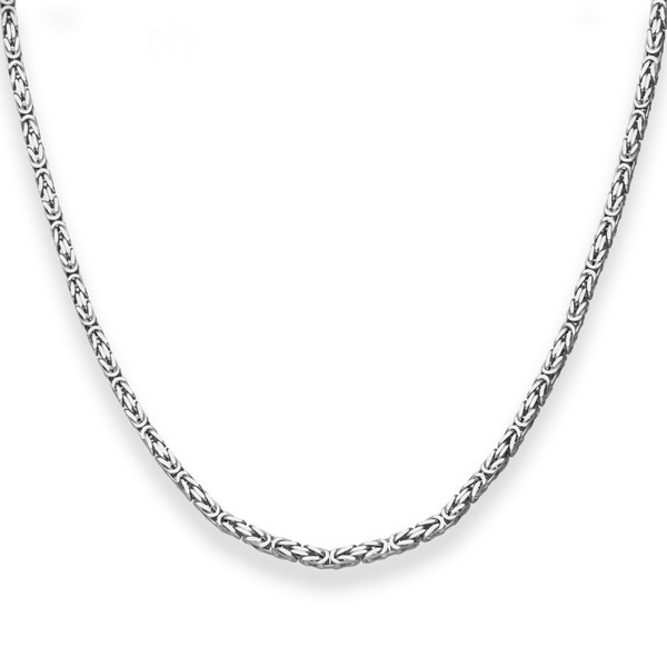 2.8mm Königskette aus 925 Silber rhodiniert 45cm