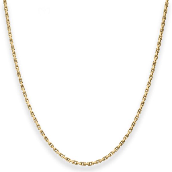 1.7mm Ankerkette diamantiert aus 333 Gelbgold 50cm
