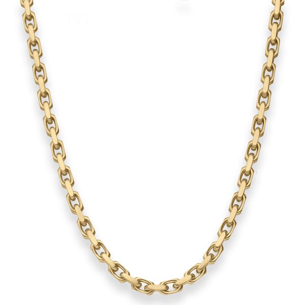 4.5mm Ankerkette diamantiert aus 333 Gelbgold 60cm