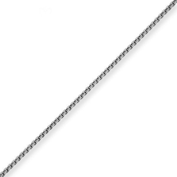 2.7mm Veneziakette rund aus 925 Silber rhodiniert 60cm