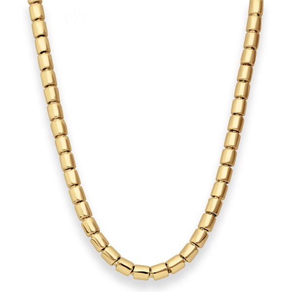 5.1mm Fantasiekette aus 585 Gelbgold 45cm