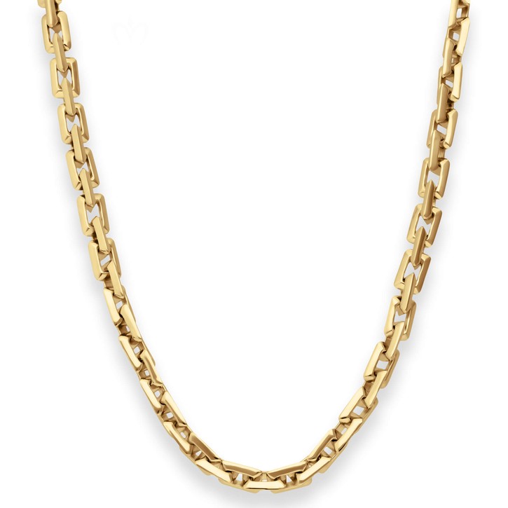 6mm Fantasiekette aus 585 Gelbgold 45cm