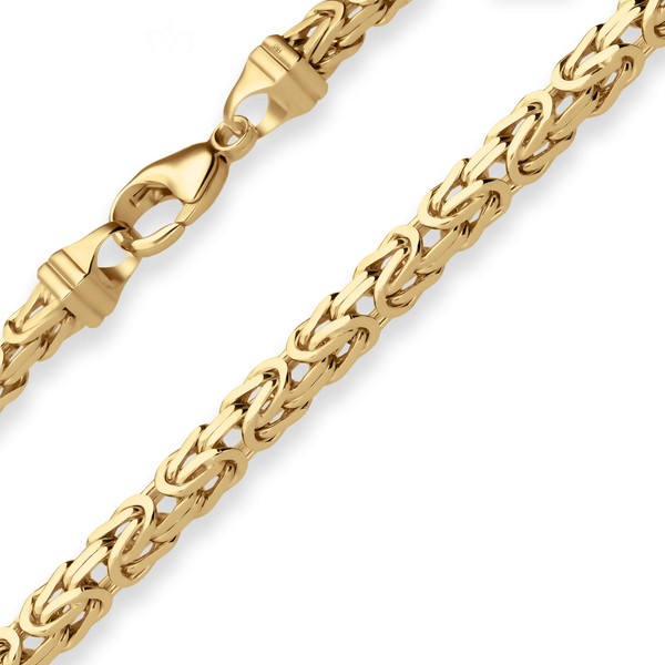 4mm Armband Königskette aus 333 Gelbgold 19cm