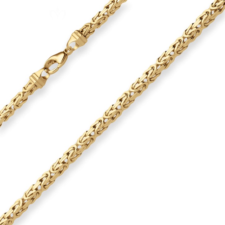 4mm Königskette aus 333 Gelbgold 55cm