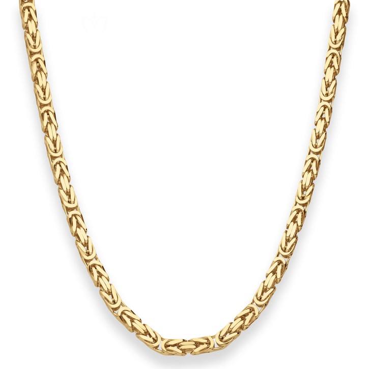 4mm Königskette aus 585 Gelbgold 65cm