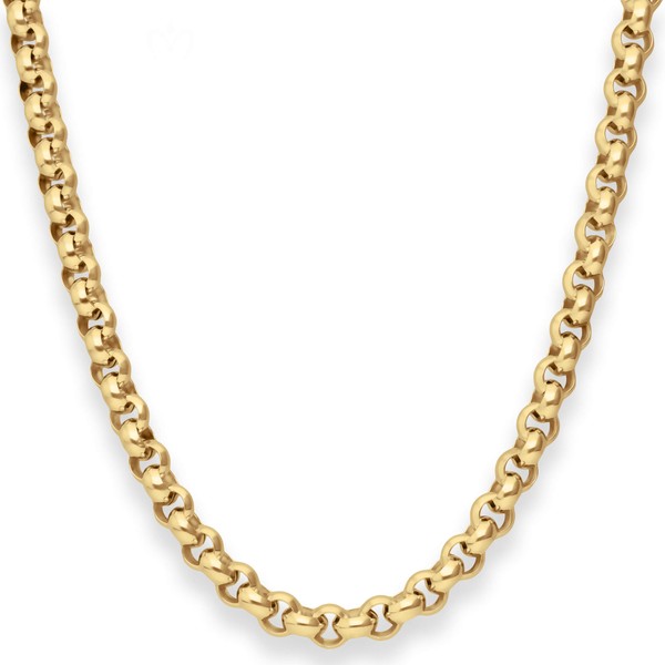 7.2mm Erbskette aus 585 Gelbgold 50cm