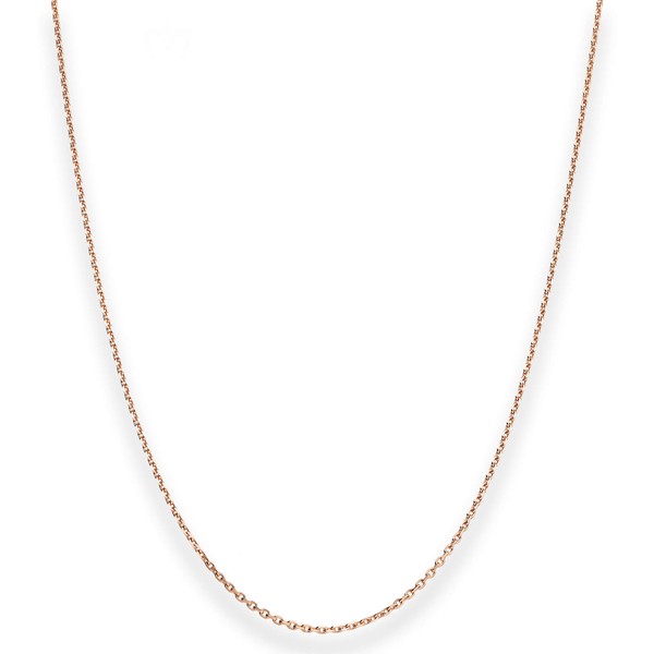 1.3mm Ankerkette diamantiert aus 585 Rotgold 45cm