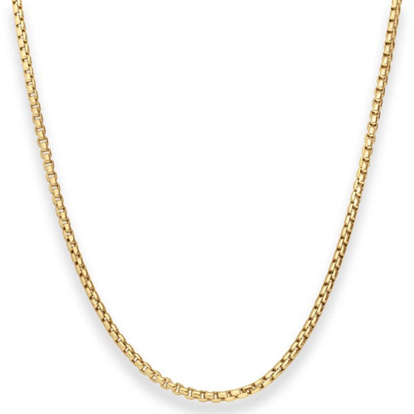 2.4mm Veneziakette aus 585 Gelbgold 50cm
