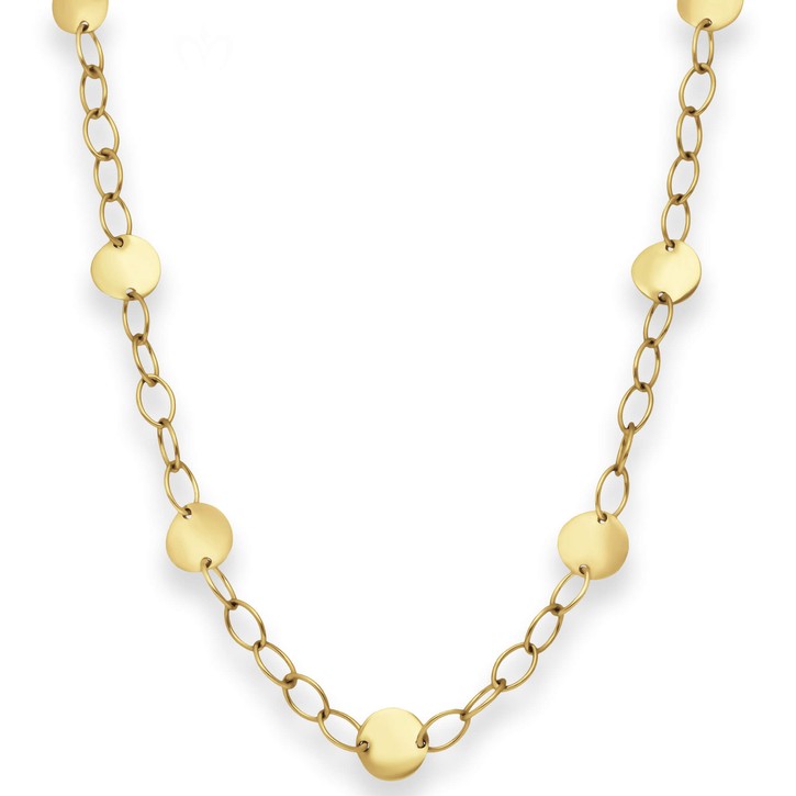 5.2mm Fantasiekette aus 585 Gelbgold 47cm