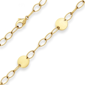 5,2mm Fantasiekette Collier Halskette aus 585 Gold Gelbgold matt-glänzend 47cm
