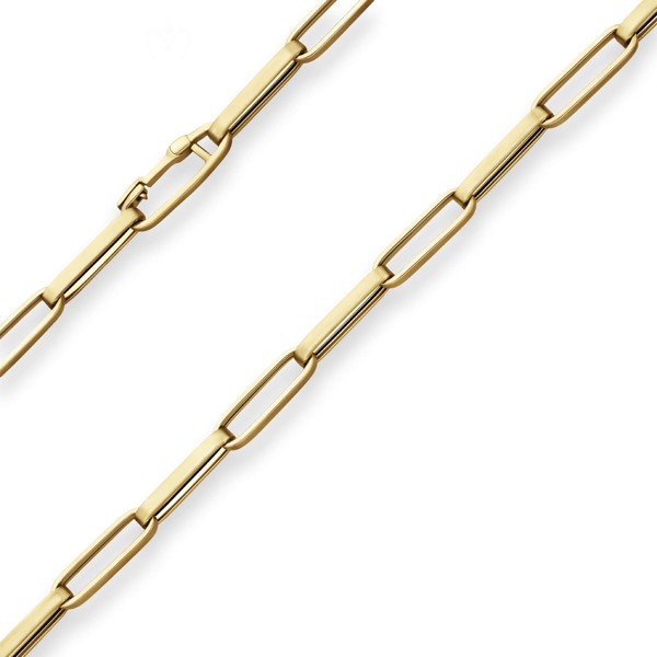 6mm Fantasiekette Weitankerkette aus 585 Gelbgold 45cm