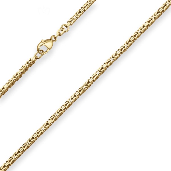 2.8mm Königskette aus 333 Gelbgold 55cm