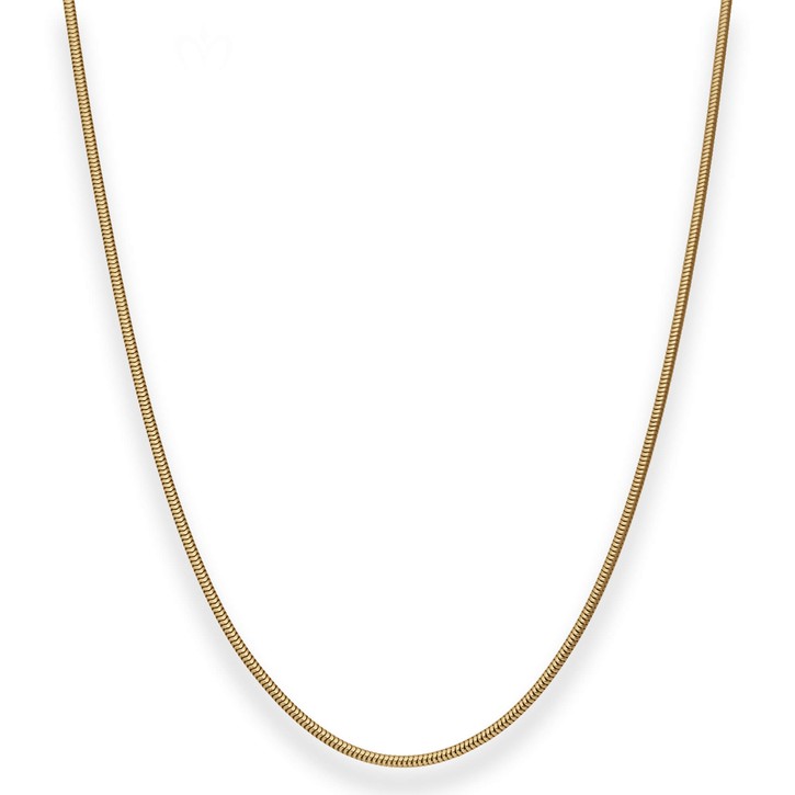 1.6mm Schlangenkette aus 585 Gelbgold 42cm