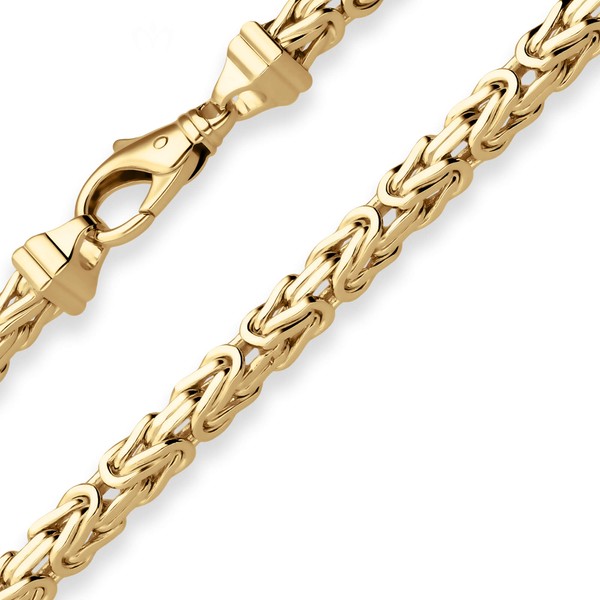 5.1mm Armband Königskette aus 585 Gelbgold 19cm