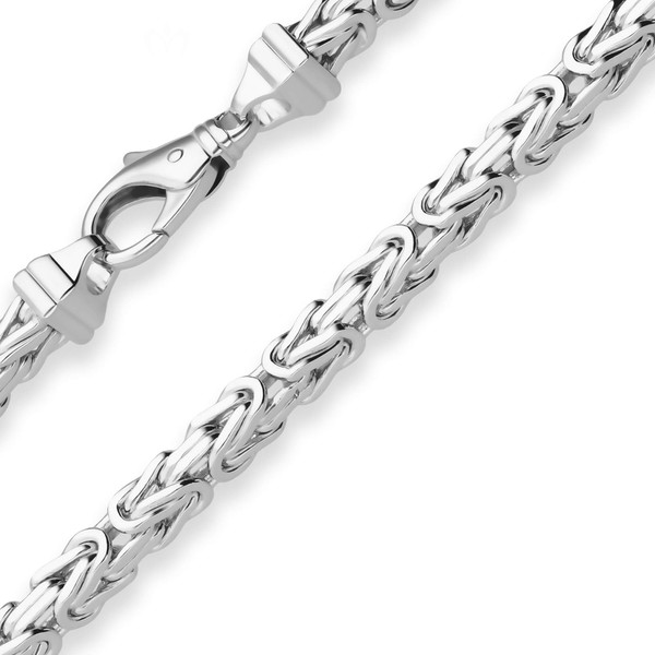 5.1mm Armband Königskette aus 925 Silber 23cm